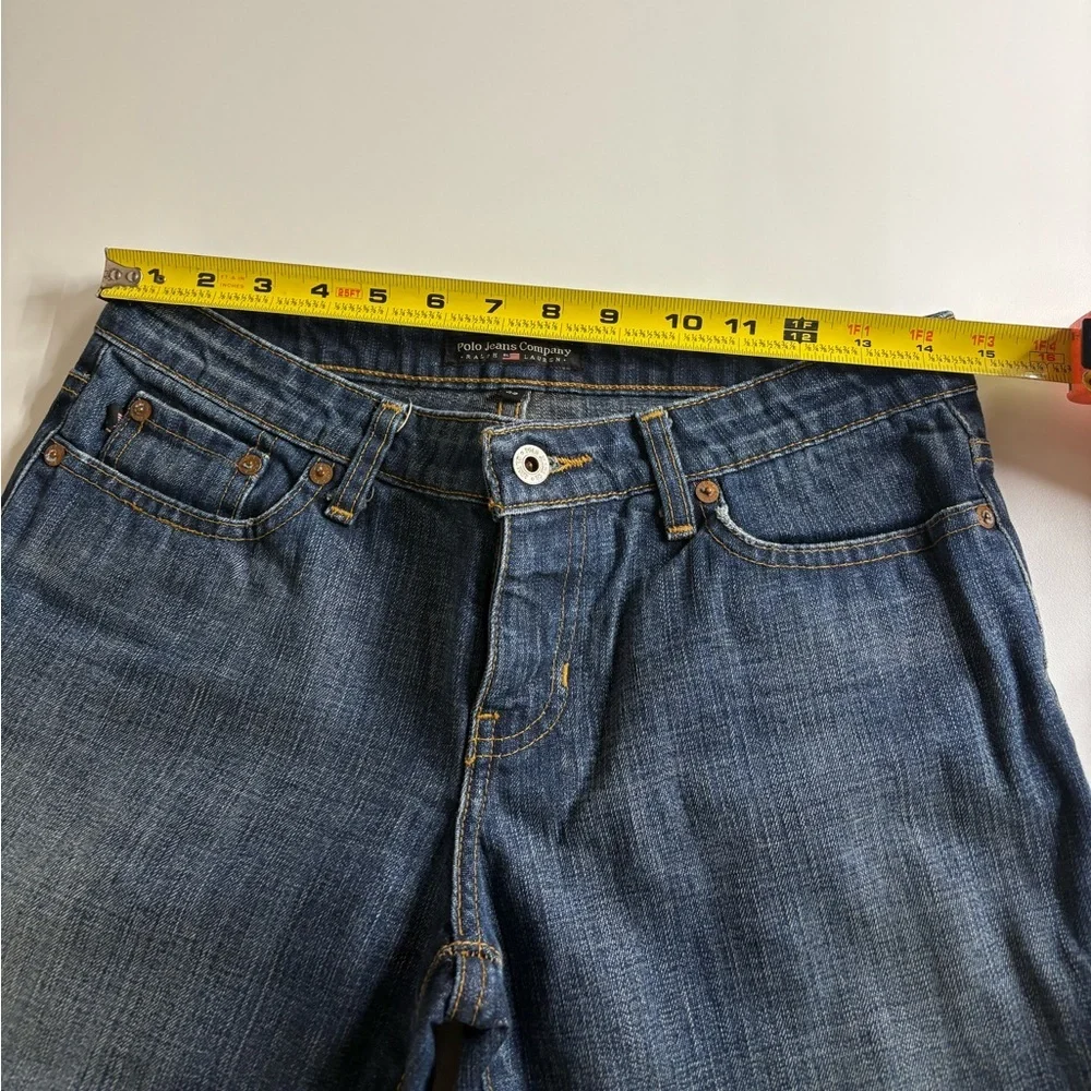 Men’s Polo Ralph Lauren Classic Dark Blue Denim Jeans Bootcut Casual
